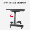 Universal TV Stand Low Height Monitor Cart, 0-90Adjustable Viewing Angle Rolling TV Stand, Mobile TV Cart With Wheel For 32-75 Inch Flat Curved Screen TV (Color : B) view 4