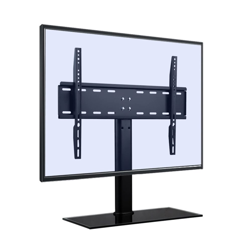 Universal TV Stand Universal TV Stand, Height Adjustable Pedestal TV Mount With Tempered Glass Base, Fits 32-55 Inch TVs, Max VESA 600x400mm