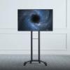 Universal TV Stand Mobile TV Cart For 32-60 Inch TVs, Height Adjustable Rolling TV Stand With Locking Wheels, Max VESA 400x400mm(black) view 1