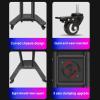 Universal TV Stand Mobile TV Cart For 32-60 Inch TVs, Height Adjustable Rolling TV Stand With Locking Wheels, Max VESA 400x400mm(black) view 4