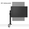 Universal TV Stand Single Monitor Mount, Monitor Desk Mount Height Adjustable For 17-27 Inch Screen, Monitor Stand With Clamp&Grommet Base, Black (Size : 50cm) view 4