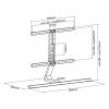 Universal TV Stand tv wall mount TV Stand Mount, Table Top TV Stand With 35 Left And Right Rotation, Height Adjustable Tabletop TV Base, Fits 32-75 Inch LCD Flat Screen TVs (Color : B) view 2