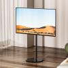 Universal TV Stand Floor TV Stand For 32-65 Inch TVs, Height Adjustable Universal Floor TV Mount With Glass Base, In-tube Hidden Line Design view 1