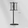 Universal TV Stand Floor TV Stand For 32-65 Inch TVs, Height Adjustable Universal Floor TV Mount With Glass Base, In-tube Hidden Line Design view 2