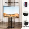 Universal TV Stand Floor TV Stand For 32-65 Inch TVs, Height Adjustable Universal Floor TV Mount With Glass Base, In-tube Hidden Line Design view 3