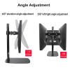 Universal TV Stand Single Monitor Stands Fits 14-32 Inch Screen, Monitor Mount With Height Adjustable, Swivel, Tilt, Rotation, VESA Mount 100 X 100mm, 75 X 75mm view 4