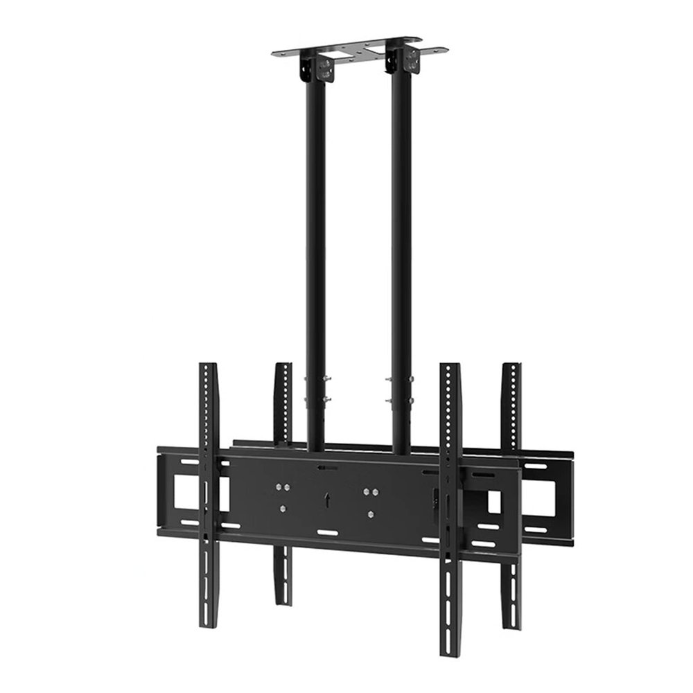 JOuan Universal TV Stand TV Double TV Ceiling Mount, Adjustable Height TV Ceiling Mount Fit Most 40-86 Inch LCD Flat Screen, Fit Flat And Vaulted Ceiling