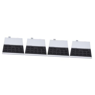 HOMSFOU 4pcs Memory Card Storage Organizer Case Lightweight Sim Card Holder Ergonomic Design for Travel and Daily Use