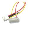 Milkweed 4 Pin Molex IDE Male to 4P ATA Female Power Cable to Floppy Drive Adapter Computer PC Floppy Drive Connector Cord PSU (Size : 3pcs) view 2