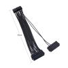 30CM Three Dual PSU Cable Extension Adapter ATX 20+4 24Pin Power Supply Sync Starter Extender ADD2PSU Riser Converter (Color : Dual PSU Cable, Size : 30cm) view 2