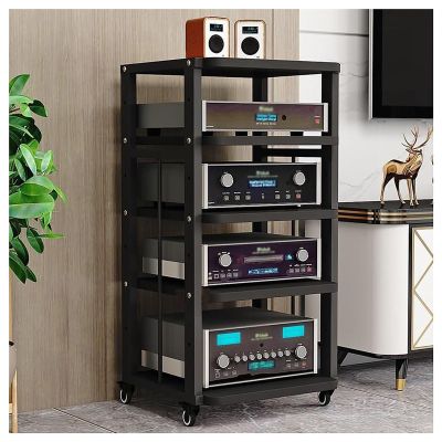Multi-Tier AV Media Stand Corner Stand Stereo Audio Rack Tower, CD Rack Perfect for Home/Office DVD Player (Size: 50x45x100 cm) (Color : C-50X45X100cm)