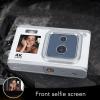 Tyenaza 4K HD Dual IPS Screen Digital Camera, 50MP 30MP Dual Lens, 16X Digital Zoom with Built in Flash, Ideal for Teens Students() view 3