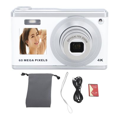 Tyenaza 10x Optical Zoom Autofocus Digital Camera, 4K Dual HD IPS Screen Camera with Telescopic Lens for Photography Vlogging()