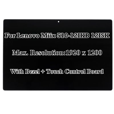 12" Replacement for Lenovo Miix 510-12IKB 12ISK FHD 19201200 LCD LED Display Touch Screen Assembly with Bezel Control Board