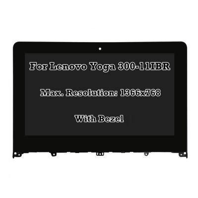 11.6" Replacement for Lenovo Yoga 300-11IBR HD 1366x768 LCD Dsipaly Touch Screen Digitizer Assembly