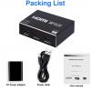 MOOKEENONE 4K 30hz 1X3 HDMI Splitter 1 in 3 Out 3 Port HDMI Support 3.4Gbps, Duplicate/Mirror 4K Screens Splitter view 3