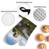 LZQPOEAS Oven Mitts and Pot Holders 4 pcs Set Glove for Cooking Dunguaire Castle Mitt Heat Resistant Kitchen Gloves Hot Pads Non-Slip Baking Grilling view 3