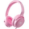 ADOOPE Kids Headphones with Cord-3.5mm Jack 85/94dB Safe Volume Control Built-in Microphone On-Ear Headphones for Kids/Teens/Girls/School/Travel/3.5mm Devices(Pink) view 1