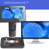 1080P Digital Microscope, 1000X USB Microscope with 5 Inch Screen Support 3 Lighting Modes, 8X Zoom Double Focus Electronic Magnifier Camera for Soldering Research view 4