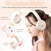 ADOOPE Kids Headphones with Cord-3.5mm Jack 85/94dB Safe Volume Control Built-in Microphone On-Ear Headphones for Kids/Teens/Girls/School/Travel/3.5mm Devices(Beige) view 3