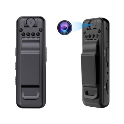 Portable Mini Body Clip Camera - Infrared Night Vision, Small for Home, Outdoor, Office, Business, Sports