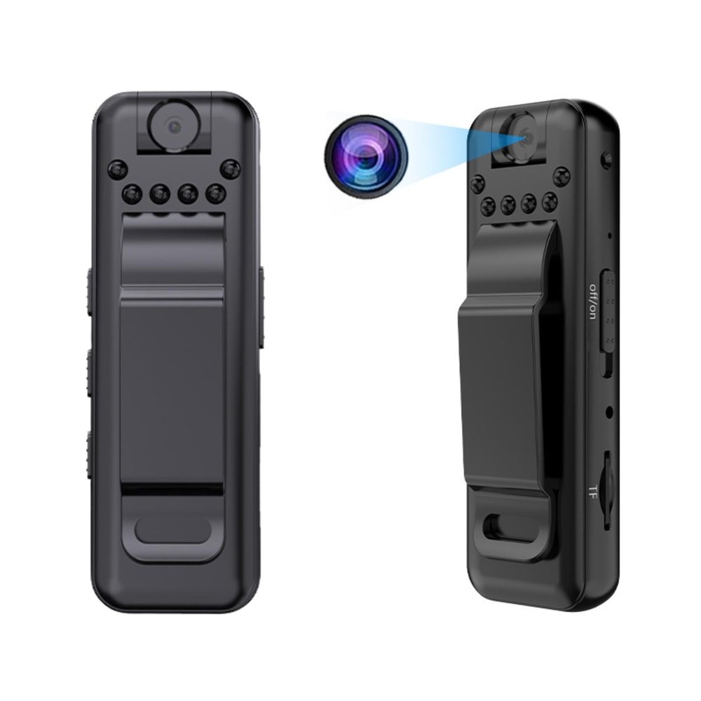 Portable Mini Body Clip Camera - Infrared Night Vision, Small for Home, Outdoor, Office, Business, Sports