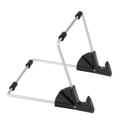 Hemoton Stable Tablet Mount Holder Aluminum Desktop Desk Stand Lazy Tablet Mount for Treadmill Black