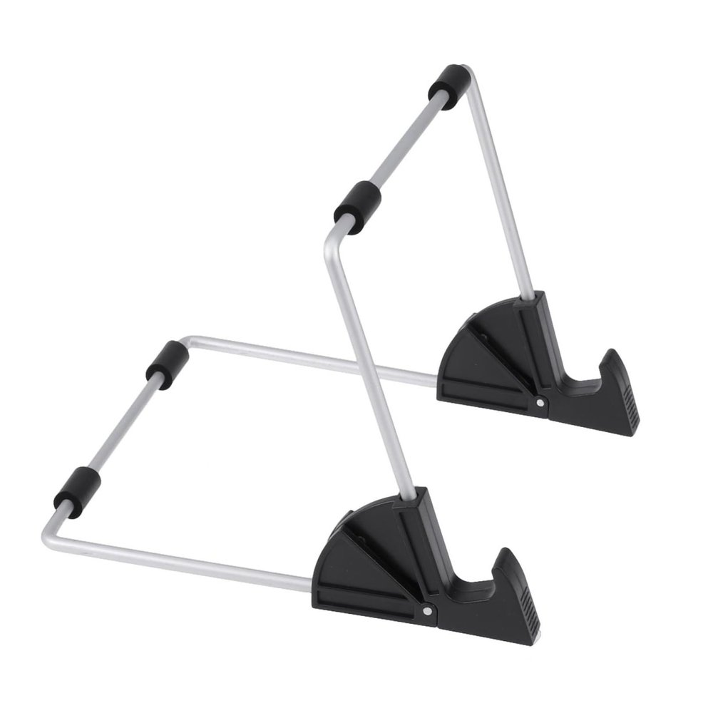 Hemoton Stable Tablet Mount Holder Aluminum Desktop Desk Stand Lazy Tablet Mount for Treadmill Black