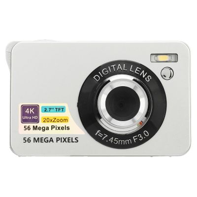 4K Portable Digital Camera for Photography, 56MP 2.7 Inch Screen Vlogging Camera Autofocus for Teens Beginners, 20X Zoom USB Selfie Camera for Outdoor Travel (-2214230149412)