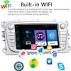 2din Android Wireless Android Auto Car Stereo CarPlay Car Radio Multimedia Player with RDS FM Mirror Link DVR GPS Compatible for Ford Focus Mondeo C-MAX S-MAX Galaxy II Kuga Silver view 2