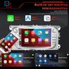 2din Android Wireless Android Auto Car Stereo CarPlay Car Radio Multimedia Player with RDS FM Mirror Link DVR GPS Compatible for Ford Focus Mondeo C-MAX S-MAX Galaxy II Kuga Silver view 3