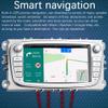 2din Android Wireless Android Auto Car Stereo CarPlay Car Radio Multimedia Player with RDS FM Mirror Link DVR GPS Compatible for Ford Focus Mondeo C-MAX S-MAX Galaxy II Kuga Silver view 4