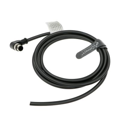 AConnect M12 A Code Right Angle 8 Pin Male to Flying Leads Connector Aviation Sensor Waterproof Electrical Shielded Cable for Industrial Cameras Automation Device Network Fieldbus Module 20M