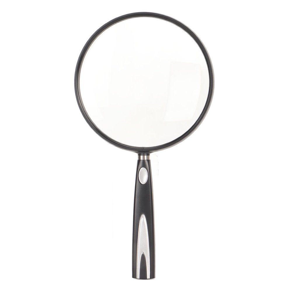 Handheld Magnifying Glass with Non Slip Soft Grip 1.5X Magnification Acrylic Lens for Seniors Reading and Childrens Nature Exploration