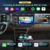 4G+128G Car Radio for Honda Civic 2001-2005 Stereo 9 inch in-Cell Screen Full Touchscreen Wireless CarPlay/Android Auto Android 15 Bluetooth DSP FM/RDS GPS WiFi SWC AHD Backup Camera view 3