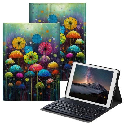 BPQOJB Case for All-New Fire HD 10 Tablet & Fire HD 10 Plus (11th Generation, 2021 Release) 10.1" with Detachable Wireless Keyboard & Adjustable Stand Protect Tablet Case - Dandelion