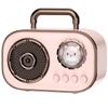 SpringFlora Wireless Bluetooth Speaker, Cute Mini Portable Speaker,Loud Sound,4H Playtime, Mic,TF/SD Card, Aux Line,Water-Proof for iOS Android Smartphone Home Office Gift Ideas Light Pink view 1