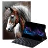 BFDHGQZC Horse Keyboard Case for Fire HD 8 & Fire HD 8 Plus Tablet (12th /10th Generation, 2024/2022/2020 Release),Slim Stand Protective Cover for Fire HD 8 2022/2024 view 1