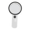 Glomora 30X Handheld Large Magnifying Glass with 12 LED Lights - Illuminated Lighted Magnifier for Seniors with Macular Degeneration, Reading, Coins, Jewelry view 3