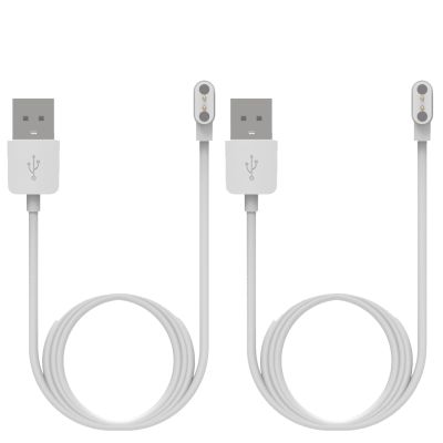 FitTurn [2 Pack Charger Compatible with TOZO S3 Charger Charging Cable Charger USB Replacement Charging Clip 60cm -White