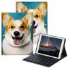 BPQOJB Case for All-New Fire HD 10 Tablet & Fire HD 10 Plus (11th Generation, 2021 Release) 10.1" with Detachable Wireless Keyboard & Adjustable Stand Protect Tablet Case - Cute Dog view 1