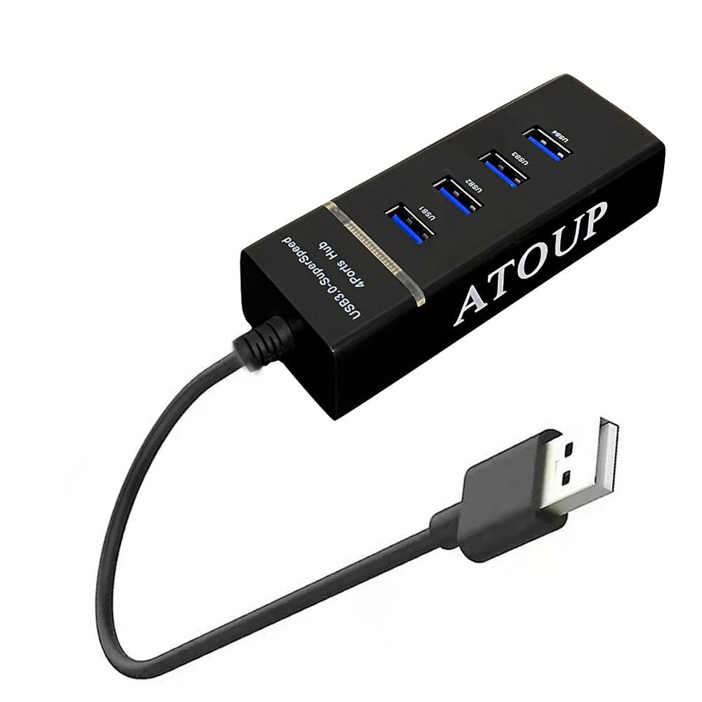 ATOUP USB Hubs, Triple Display USB Hub (4-in-1), 4 Ports USB A Splitter Ultra-Slim USB C and USB A Data Ports Expander for Mouse, U Disk, Laptop, Keyboard