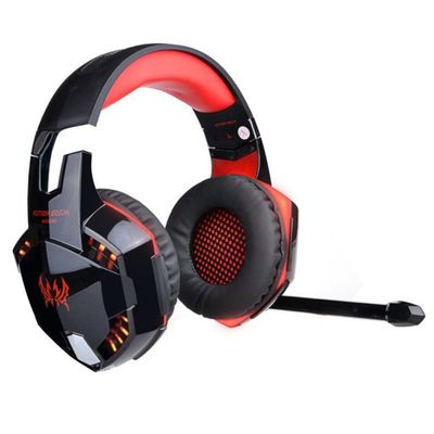 HOMSFOU Breathing Led Gaming Headphones 50mm Drivers Noise Cancelling Over-Ear Headset for Computer Comfortable Design