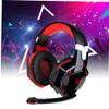 HOMSFOU Breathing Led Gaming Headphones 50mm Drivers Noise Cancelling Over-Ear Headset for Computer Comfortable Design view 4