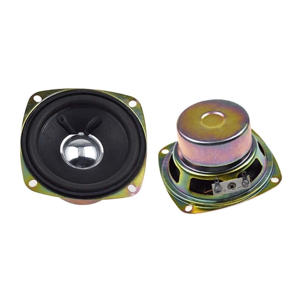 2PCS 3 inch DIY Magnetic Speaker 5W 10W 4/8 Ohm Diameter Round Shape Replacement Loudspeaker (5W 4R)