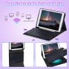 for iPad (A16) 11th Generation Case 11 inch 2025 for iPad 10th Generation Case 10.9 inch 2022 with Detachable Wireless Keyboard & Adjustable Stand Protect Tablet Cover - Sunflower Cow Print view 3