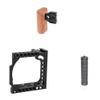 CAMVATE DSLR Wood Wooden Handle Grip + Camera Cage + Handle Hand Grip Stabilizer view 1