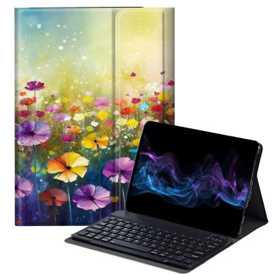 BFDHGQZC Wildflower Keyboard Case for Samsung Galaxy Tab A7 Lite 8.7 Inch 2021 (SM-T220/T225),Slim Stand Protective Cover for Samsung Galaxy Tab A7 Lite