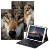 BPQOJB Case for Fire HD 8 & Fire HD 8 Plus Tablet (12th/10th Generation,2022/2020 Release) 8" with Detachable Wireless Keyboard & Adjustable Stand Protect Tablet Case - Wolf view 1