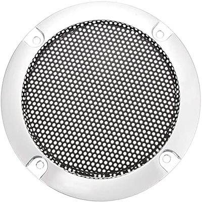XYWHPGV Speaker Grill Cover 3 Inch 95mm Mesh Decorative Circle Subwoofer Guard Protector Black and Silver(5f31b 247f3 2056a dfc70 c0783 bba0d